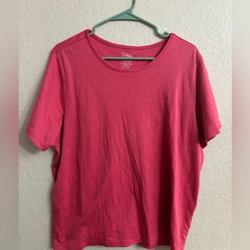 L.L. Bean Pink Short Sleeve Tee